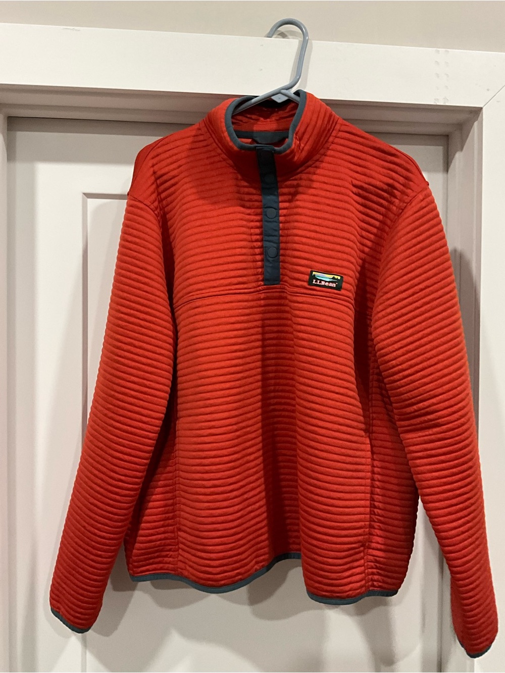 L.L. Bean Quilted Snap Pullover - Flaw